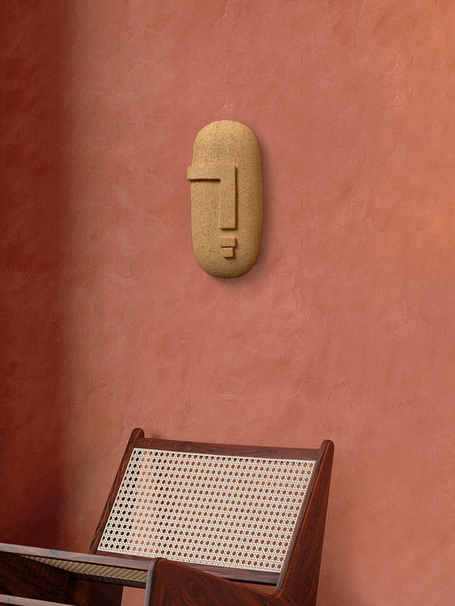 Terracotta Ceramic Mask | TM83