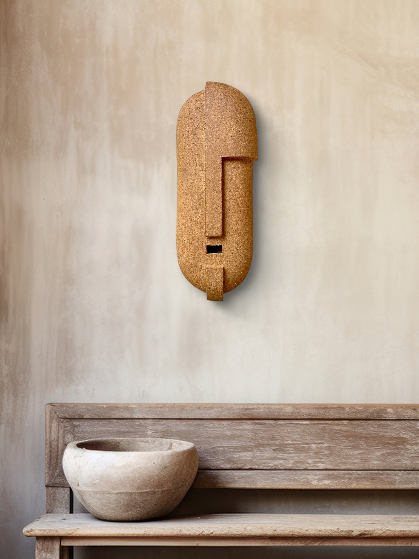 Terracotta Ceramic Mask | TXL34