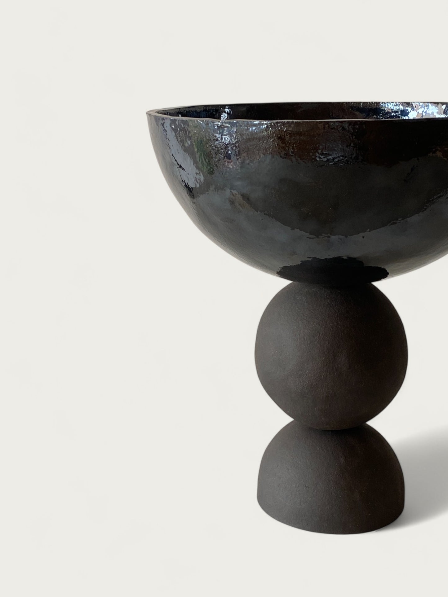 Black Metal Vase