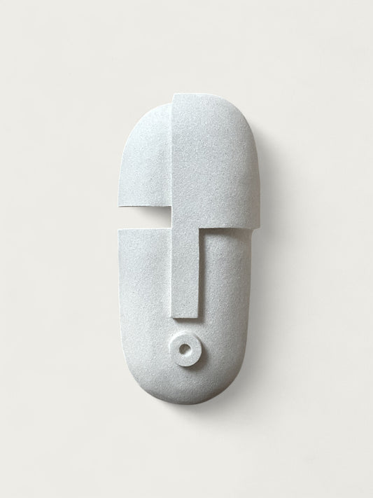 White Ceramic Mask | WM75